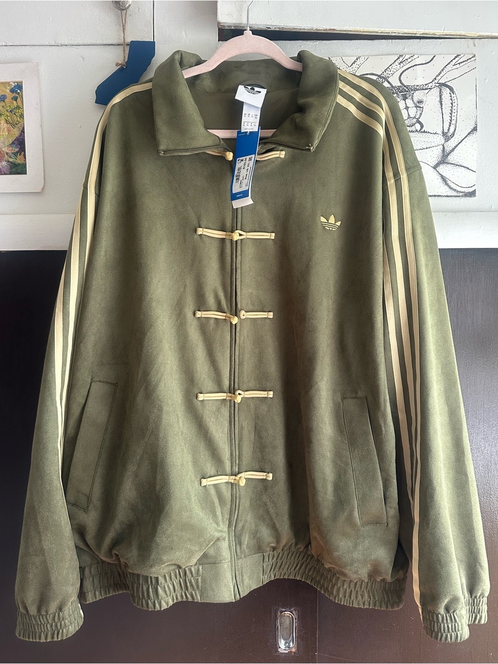 NWT Adidas Olive Green Chinese New Year Drop Track Jacket